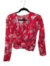 IRO 100% Silk Red Long Sleeve Blouse Size 8 - photo 1