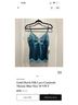 Gold Hawk 100% Silk Blue Tank Top Size M - photo 4