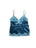 Gold Hawk 100% Silk Blue Tank Top Size M - photo 2
