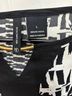 New Directions 100% Polyester Graphic Black White Short Sleeve Blouse Size L - photo 3