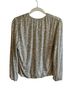 Good Hart Silver Long Sleeve Blouse Size S - photo 2