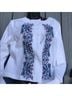 Nanette Lepore 55% Linen 45% Cotton 100% Cotton White Blue Blazer Size 12 - photo 7