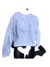 Nanette Lepore 55% Linen 45% Cotton 100% Cotton White Blue Blazer Size 12 - photo 2
