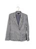 Majorelle 65% Polyester 33% Viscose 2% Elastane 100% Rayon Plaid Gray Blazer Size M - photo 1