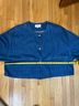 Xirena 100% Cotton Solid Blue Jacket Size XL - photo 6