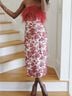 Tuckernuck 100% Polyester Floral Red Cocktail Dress Size XS - photo 4