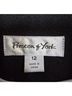 Preston & York Color Block Black Gray Coat Size 12 - photo 3