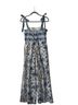 Francesca's Floral Blue White Jumpsuit Size M - photo 2
