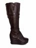 DKNY 100% Leather Brown Wedges Size 5 - photo 4