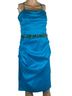 Cache 59% Polyester 36% Nylon 5% Spandex 100% Polyester Solid Blue Cocktail Dress Size 12 - photo 1