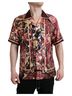 Dolce & Gabbana Basic 100% Silk Solid Multi Color Multicolor Button Down Silk Men's Shirt Size XS - photo 1