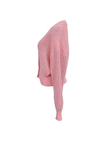 IRO Iro Uberta Oversized Ribbed Cardigan In Pink Polyester (view 2)