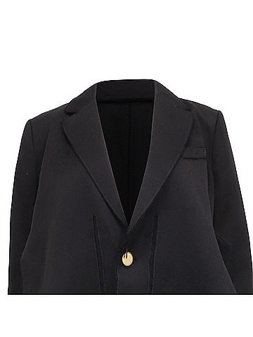 Proenza Schouler Proenza Schouler Long Single-Breasted Blazer in Black Cotton (view 2)