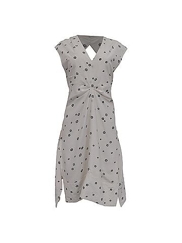 Proenza Schouler Proenza Schouler Printed Dress in White Silk (view 1)