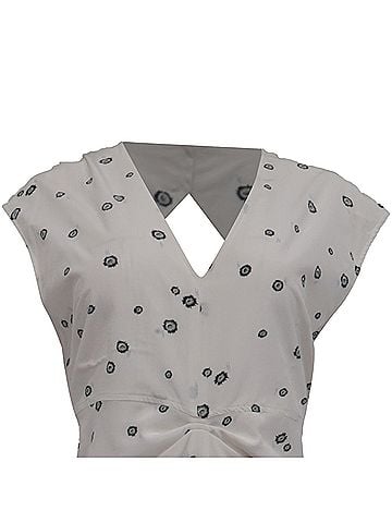 Proenza Schouler Proenza Schouler Printed Dress in White Silk (view 2)