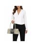 Brahmin 100% Leather Solid White Black Shoulder Bag One size - photo 4