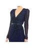 Mac Duggal 100% Polyester Blue Cocktail Dress Size 8 - photo 4