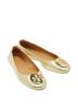 Tory Burch 100% Leather Gold Flats Size 6 - photo 1