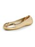 Tory Burch 100% Leather Gold Flats Size 6 - photo 3