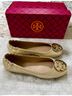 Tory Burch 100% Leather Gold Flats Size 6 - photo 4