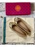 Tory Burch 100% Leather Gold Flats Size 6 - photo 5