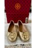 Tory Burch 100% Leather Gold Flats Size 6 - photo 6