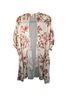 Cato 100% Polyester Floral Polka Dots White Pink Cardigan Size 2X - photo 2