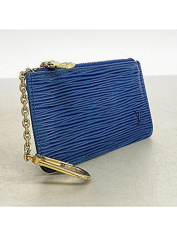 Louis Vuitton Louis Vuitton Epi Leather Pochette Clé M63805 Toledo Blue Women's Wallet/Coin Case (view 2)