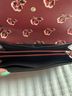 Coach 100% Leather Floral Burgundy Leather Wallet One size - photo 7