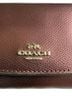 Coach 100% Leather Floral Burgundy Leather Wallet One size - photo 2