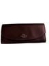 Coach 100% Leather Floral Burgundy Leather Wallet One size - photo 1