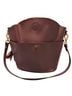 S-Zone Purple Leather Bucket Bag One size - photo 1