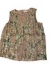 Calvin Klein Floral Multi Color Sleeveless Blouse Size M - photo 1