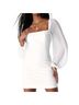 Lulus 55% Polyester 30% Nylon 5% Spandex 100% Polyester White Cocktail Dress Size M - photo 1