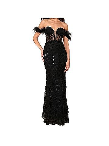 Lulus Midnight Sparkle Casual Dress (view 1)