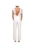 Lulus 100% Polyester 55% Polyester 5% Spandex 100% Nylon 100% Polyester Floral White Jumpsuit Size S - photo 2