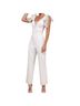 Lulus 100% Polyester 55% Polyester 5% Spandex 100% Nylon 100% Polyester Floral White Jumpsuit Size S - photo 1