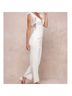 Lulus 100% Polyester 55% Polyester 5% Spandex 100% Nylon 100% Polyester Floral White Jumpsuit Size S - photo 4