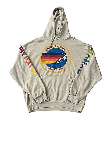 Aviator Nation Logo Relaxed Pullover Hoodie (view 1)