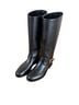 Coach 100% Calf Leather Black Boots Size 8 - photo 1