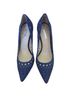 BCBGeneration 100% Leather Aztec Or Tribal Print Blue Heels Size 9 - photo 1