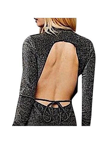 Topshop Glitter Open Back Midi Cocktail Dress Cocktail Dress (view 2)