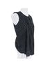 Michael Kors 100% Polyester Polka Dots Black White Sleeveless T-Shirt Size S - photo 2