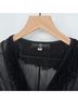 Sue Wong Solid Black Coat Size S - photo 3