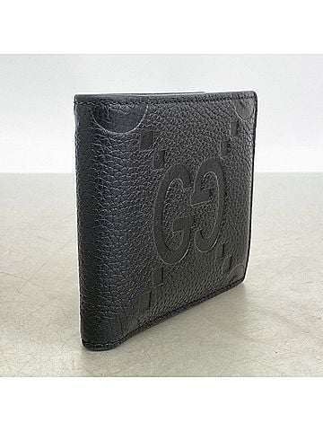 Gucci Gucci Jumbo GG Wallet 739479 Leather Black Men's (view 2)