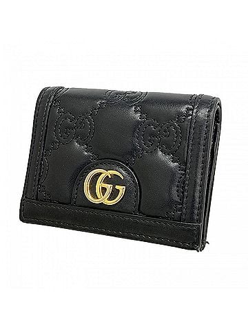 Gucci Gucci GG Matelassé Wallet 723786 Leather Black Women's (view 1)