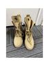 Maje 100% Leather Solid Tan Multi Color Boots Size 7 1/2 - photo 5