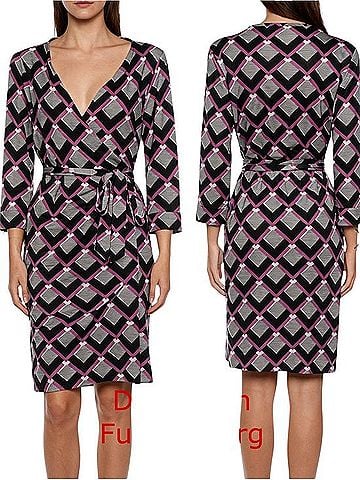 Diane von Furstenberg Silk Wrap Dress Cocktail Dress (view 1)