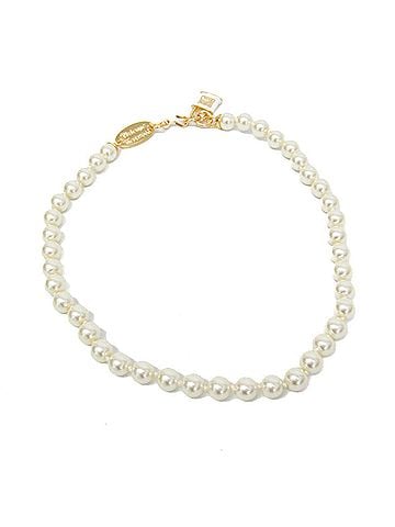 Vivienne Westwood Vivienne Westwood Cadena Charm Artificial Pearl,Metal Artificial Pearl Women's Necklace (Gold,Off-white) (view 1)