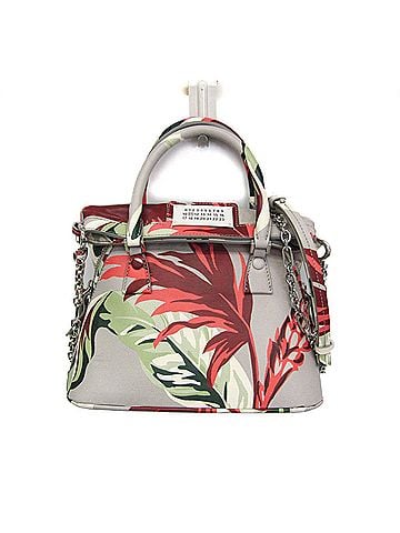 Maison Margiela Maison Margiela 5AC Tapestry Small S35WG0227 Women's Leather Shoulder Bag Gray,Green,Red Color (view 1)